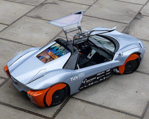 TU/ecomotive’s VENTRA electric car concept captures tire dust while driving