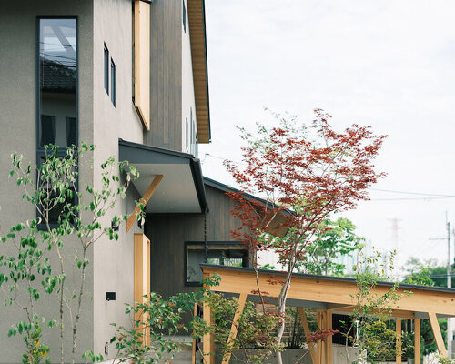 wood-framed family home in osaka revolves around flexible open sports space