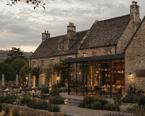 stone-built meadows boutique hotel takes shape around gardens in rural UK